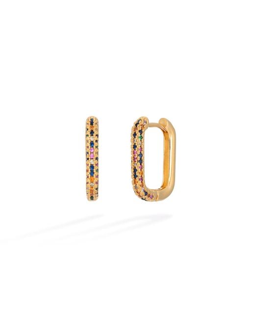 Shabella Nyc Metallic Mini Hoops