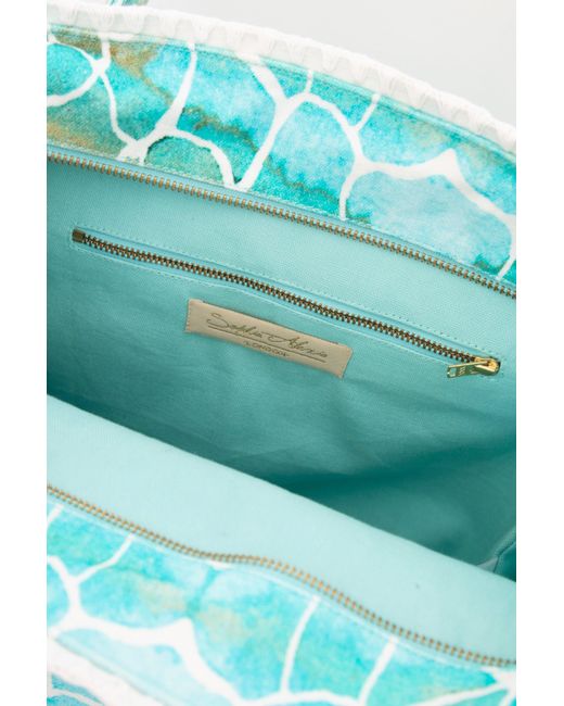 Sophia Alexia Blue Aqua Pebbles Barbados Beach Bag