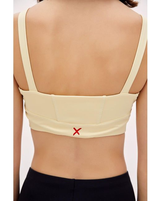 Pcfg White Neutrals Bra With Stitch Detail