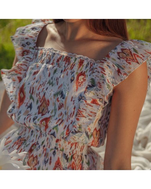 Em & Shi White Ikat Dress
