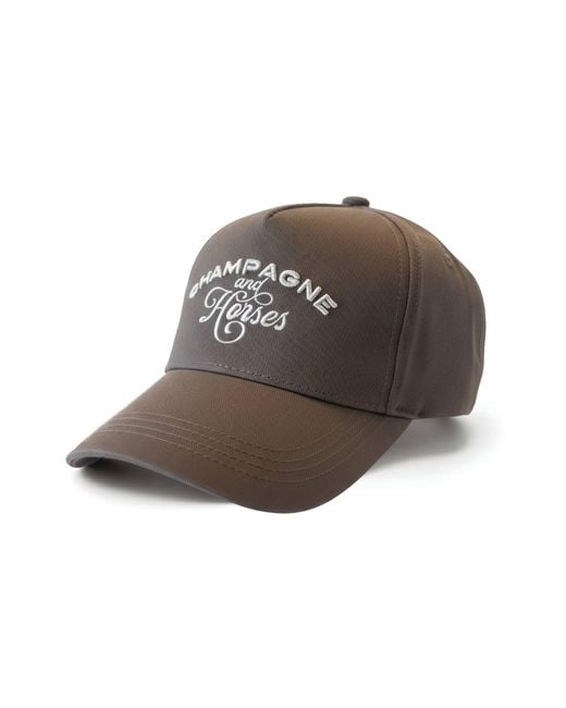 Champagne & Horses Brown Neutrals The First Glass Cap