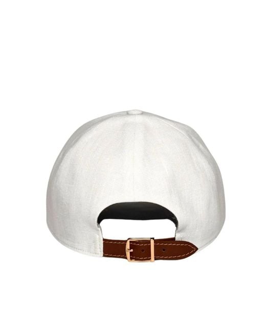 Cachemio Natural Minimalist Linen Baseball Cap
