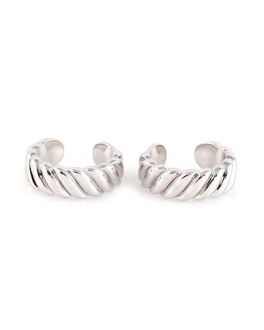 Artisan Metallic 18K Twisted Ear Cuff Earrings