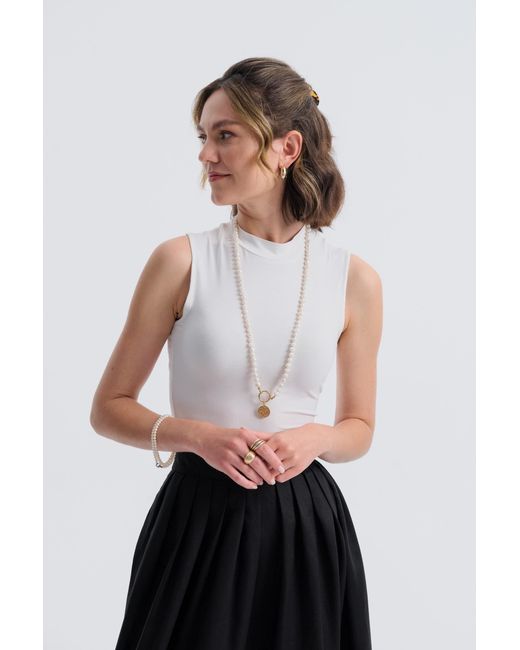 Baltér White Neutrals Antibes Clair Top