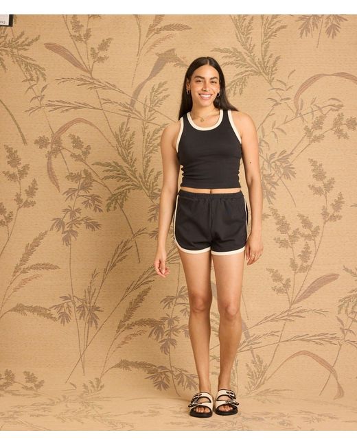 Known Supply Black Piped Athletic Shorts