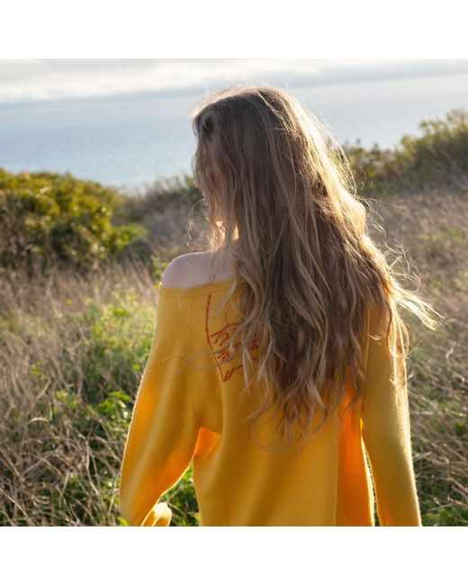 Catnip and Seaweed Yellow The Cashmere Sweater