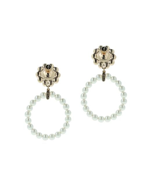 Otazu Metallic Classic Pearl Earrings