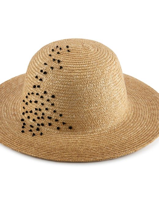 Justine Hats Natural Neutrals French Style Straw Hat