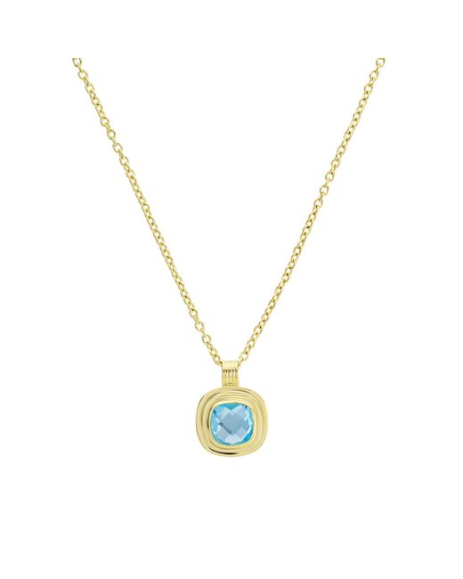 Auree Jewellery Metallic California Cushion Topaz Necklace