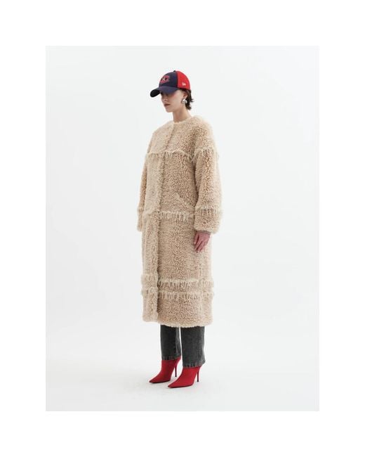 Jakke Natural Neutrals Arc Lines Coat