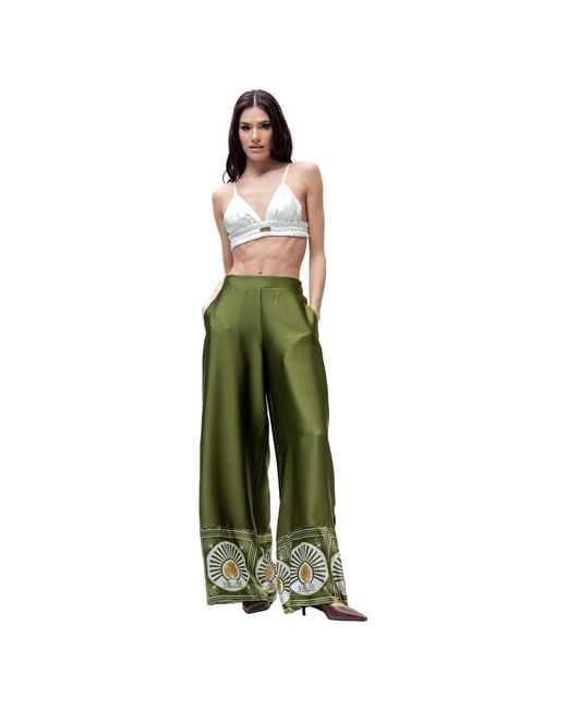 Vazaf Green Neutrals Pants