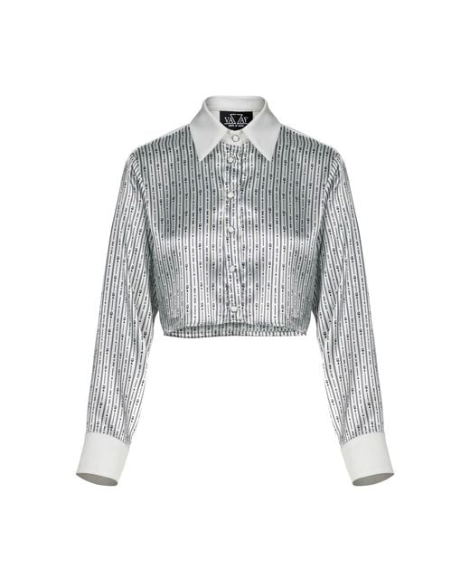 Vazaf Gray Monogram Shirt