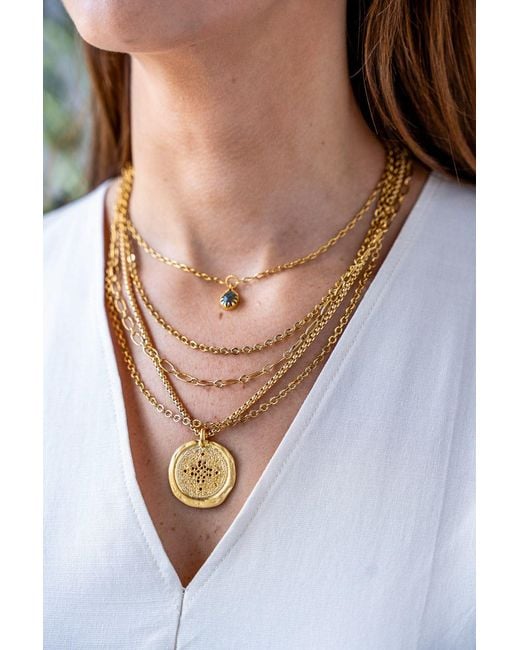 Loni Paul Jewelry Metallic Delicate Three Strand Necklace