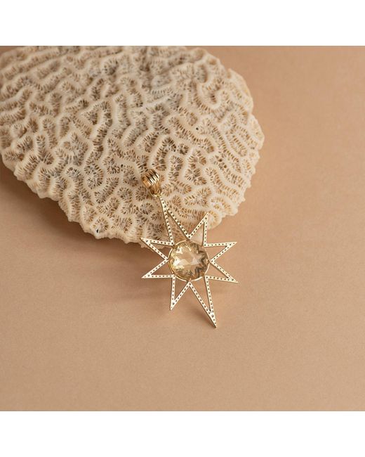 Zoe & Morgan Metallic Sunburst Charm