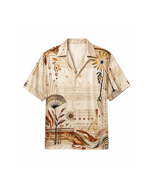 Hustle Natural Miami Baby Satin-Shirt for men