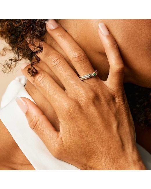 Charlotte's Web Jewellery Green Lalita Spinning Ring