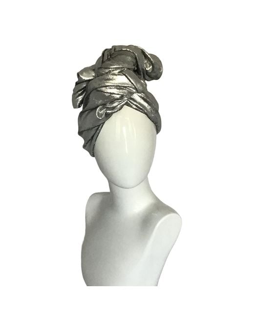 Romer Millinery Metallic Twisturban Turban