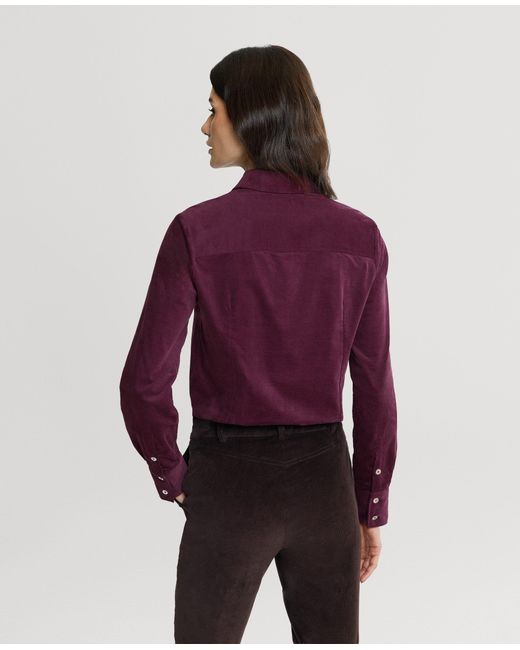 Really Wild Clothing Purple Spencer Stretch Corduroy Shirt