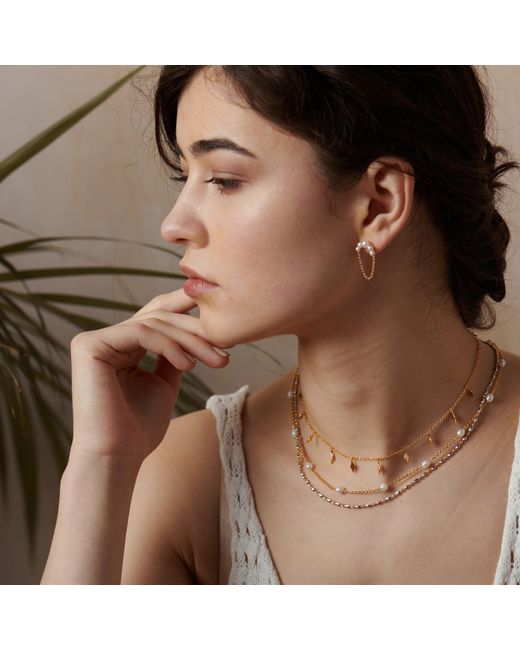 Janus Edinburgh Metallic Hennu Freshwater Pearls Vermeil Necklace