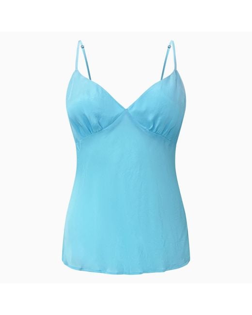 Why Mary Blue Aqua Cami Slip Top