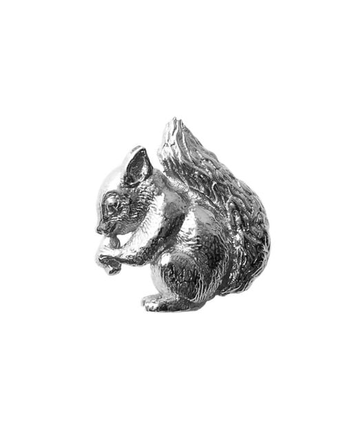 Lee Renee Gray Baby Squirrel Lapel Pin for men