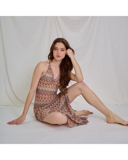 Aulala Paris Natural Neutrals Rose Blush Broderie Beach Dress