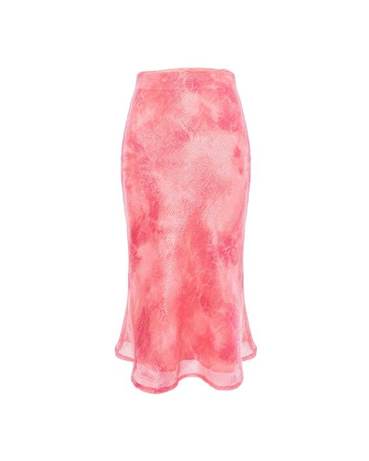 concept A trois Pink Sequin Skirt