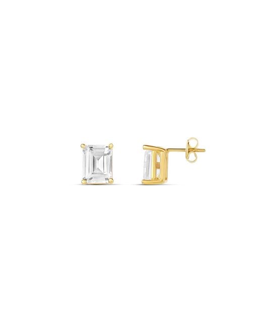 SHYMI Metallic Fancy Shape Prong Set Studs