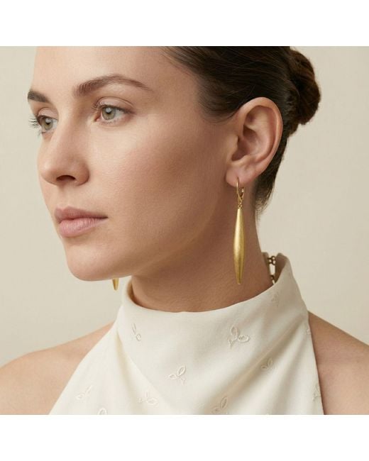 Jaredjamin Metallic Zeppelin Cora One Drop Earrings