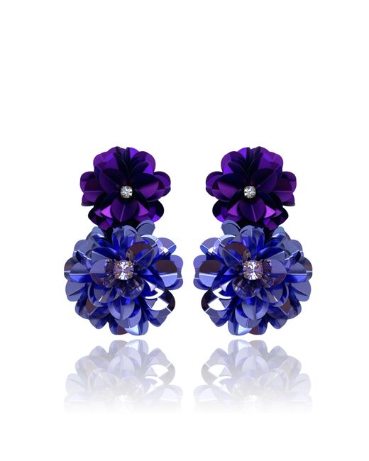 PINAR OZEVLAT Blue Blossom Drops Iris