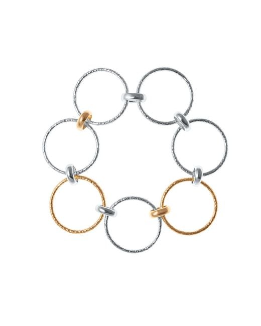 Lucy Quartermaine Metallic Multi Finish Hula Bracelet