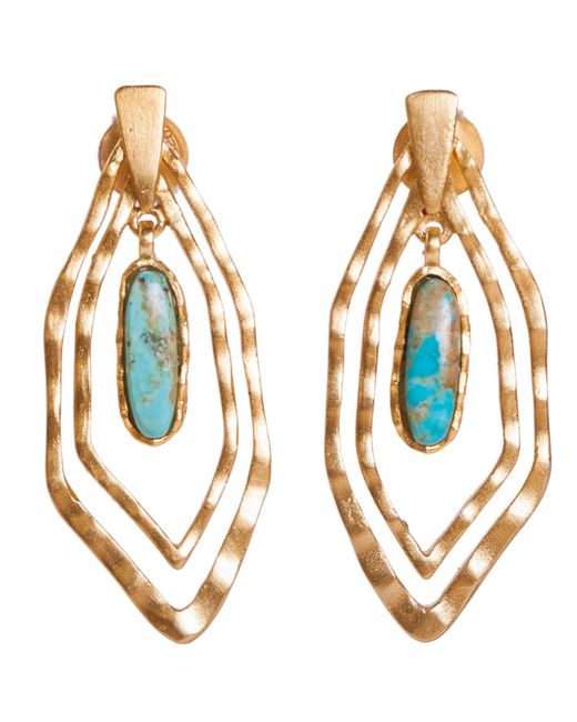 Christina Greene Metallic Deco Geo Earring