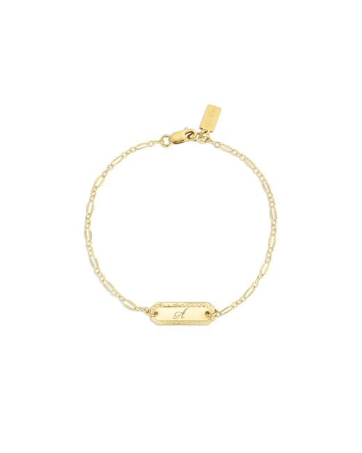 SET & STONES Metallic Cora Initial Bracelet