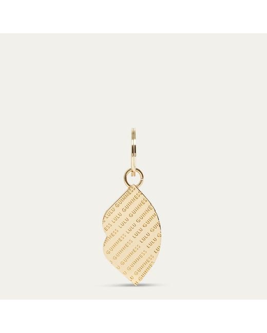 Lulu Guinness Red Lulu Enamel Lips Keyring