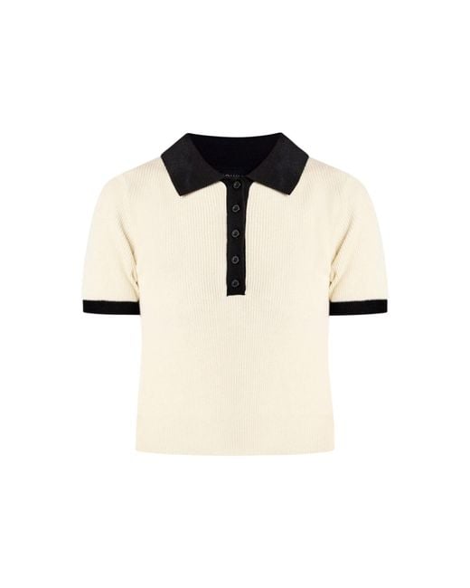 Known Supply Black Collared Sweater Polo