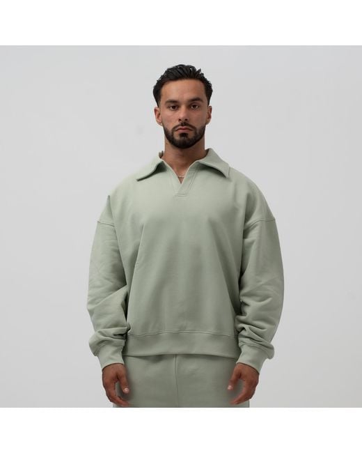 Storm Green Essential Polo Sweatshirt Desert Sage for men
