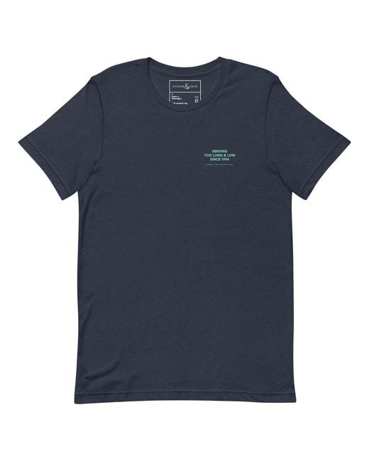 Anchor and Crew Blue Set Point Social Volleyball Club League Organic Cotton T-Shirt