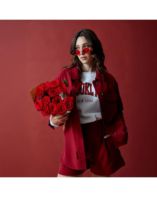 SECTION 101 Red Ellie Shacket