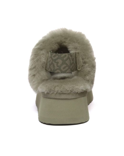 EverAu Australia Green Wagtail Removable Strap Platform Slippers