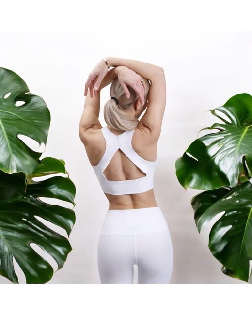 Enact White Bianco Open Back Top