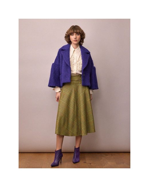 Amanda Thompson Couture Blue Edie Jacket Electric Mohair
