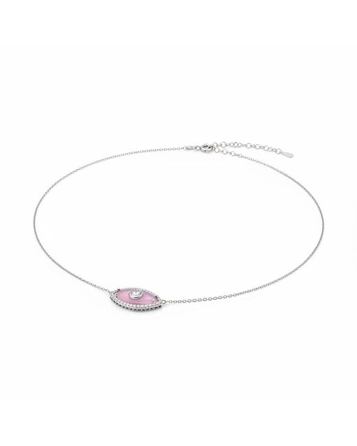 By Virgo White Evora Necklace