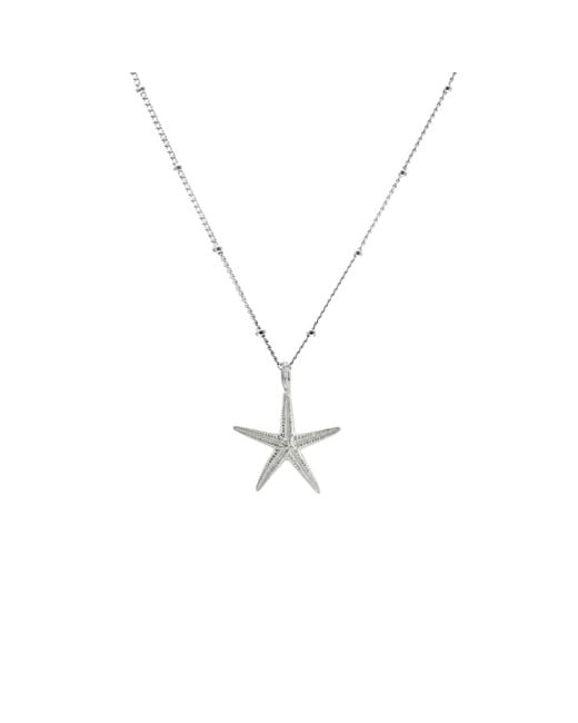 Dainty London Metallic Dainty Starfish Necklace