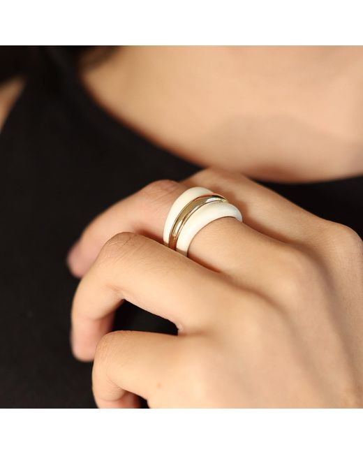 Retro Chic Metallic Ostuni Rings