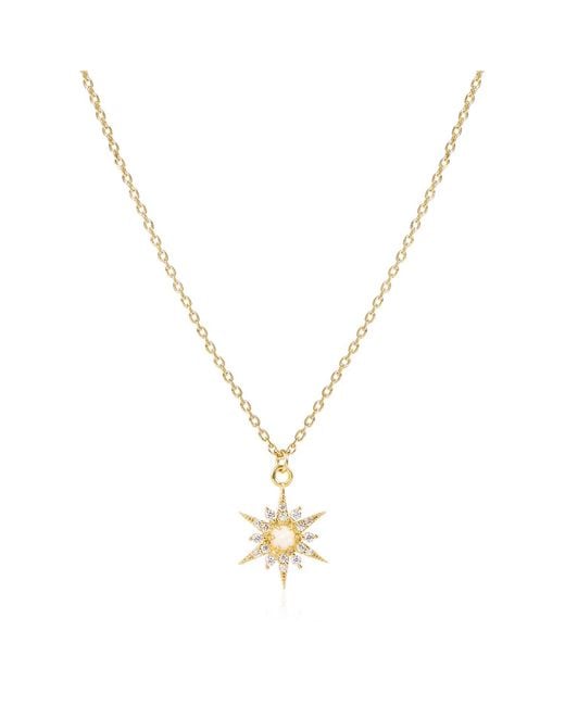 C.J.M Metallic Opal Star Necklace