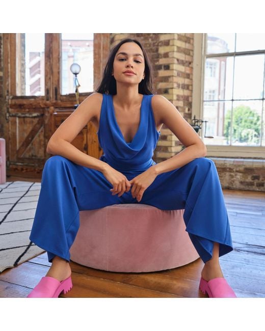 Emma Wallace Blue Lora Jumpsuit