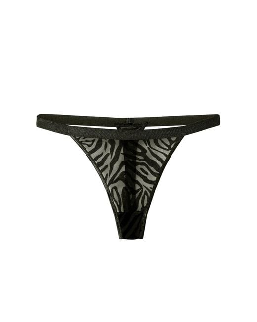 Perilla Lingerie Black Clothilde Thongs