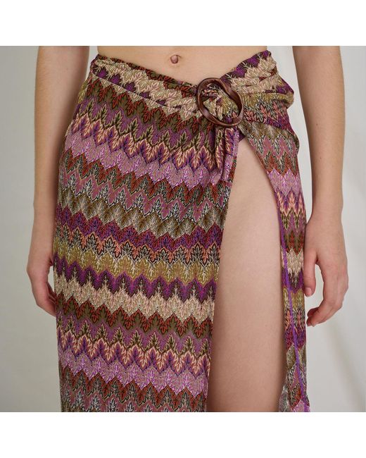 Aulala Paris Brown Nocturnal Sky Broderie Beach Sarong