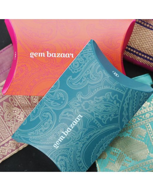 GEM BAZAAR Blue Aqua Shimmer Ring
