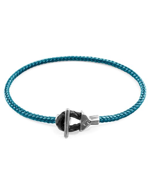 Anchor and Crew Blue Ocean Cullen & Rope Bracelet for men